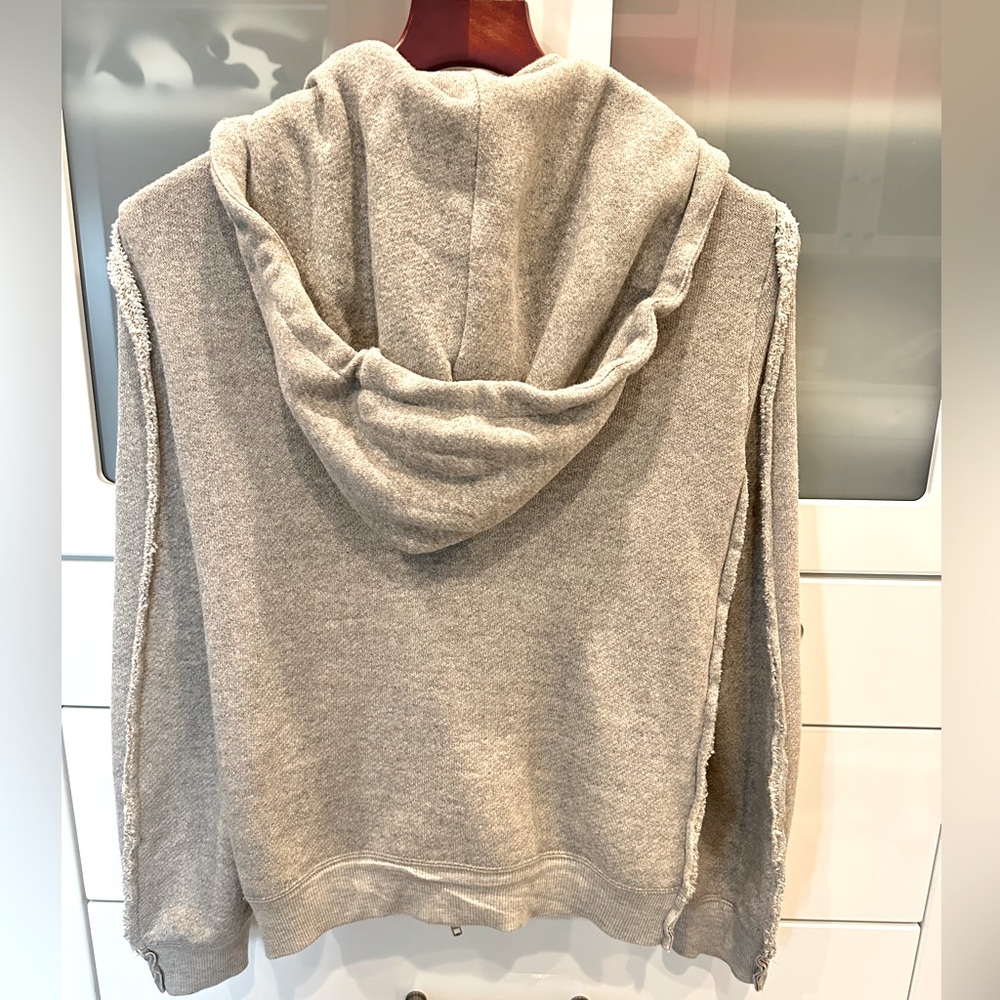 R13 Flat Sleeve Double Zip Hoodie - Picture 5 of 8